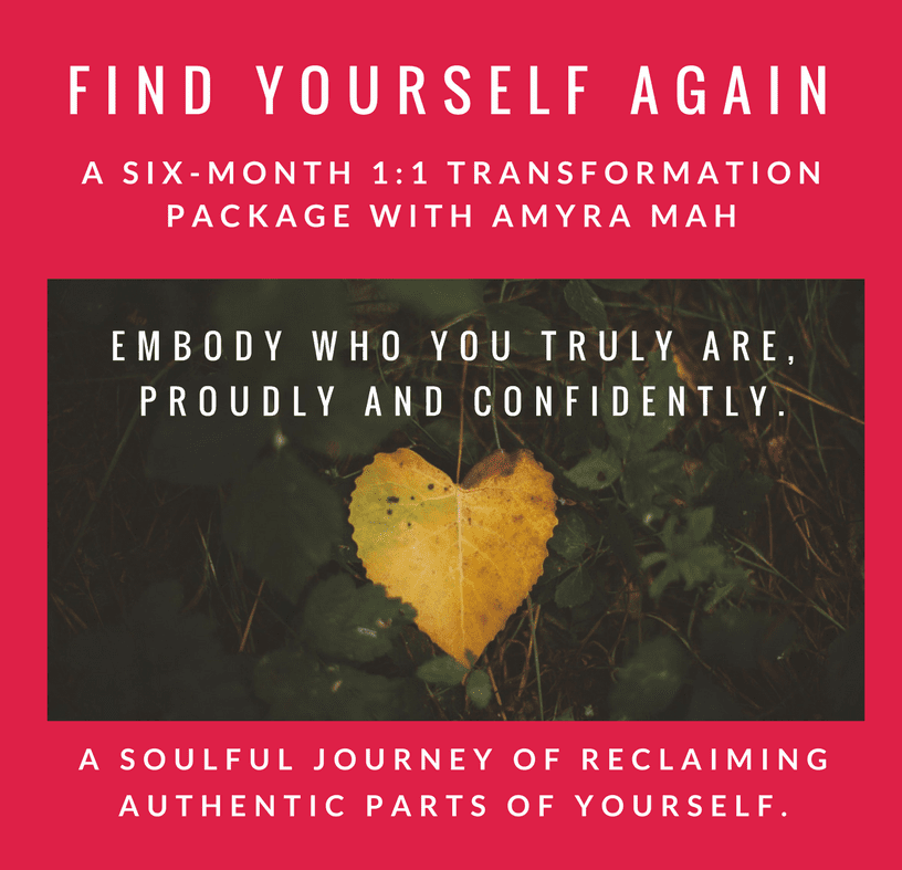find yourself again with Amyra Mah
